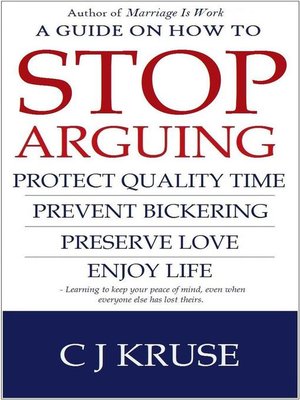 cover image of How to Stop Arguing